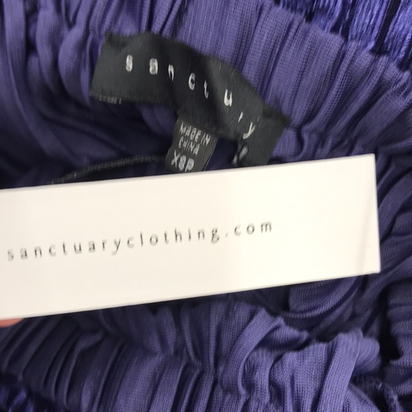 Sanctuary Stitchfix Blue Velvet Off-Shoulder Dress, NWT - Picture 7 of 7